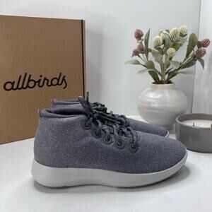 Allbirds Wool Runner-up Mizzles Water-Repellent Sneakers Medium Gray Women 9 NWB